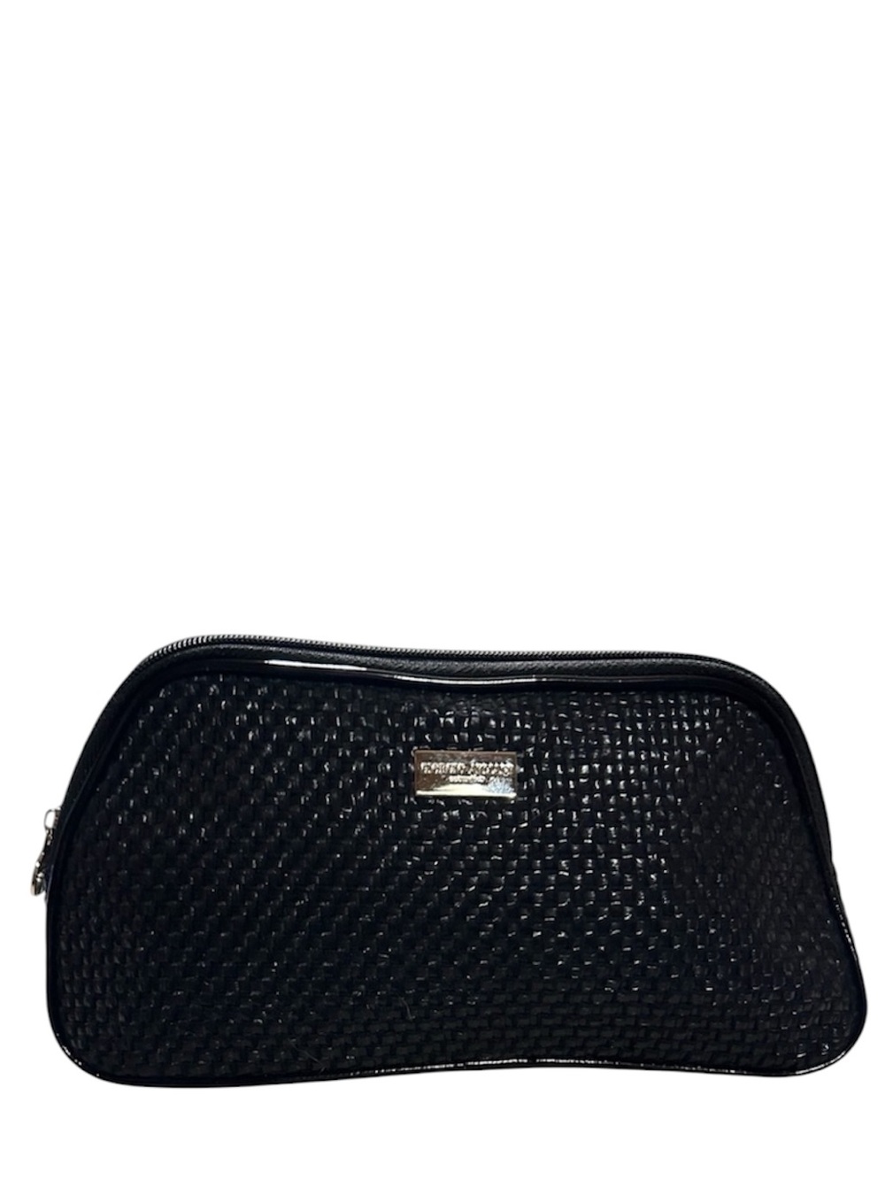 Giorgio Armani Black Woven Cosmetic Bag